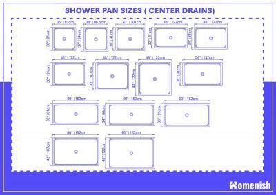 Shower Pan Sizes - The Ultimate Guide - Homenish