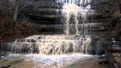 Dripping Springs Waterfall, Creve Coeur Lake Park - YouTube