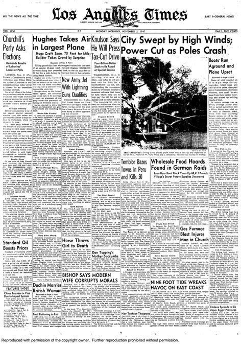 From the archives: L.A. Times Past: Flight of the Spruce Goose: Huge ...