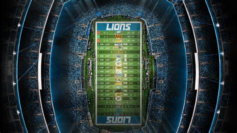 2022 - Stadium Schedule - Lions (1-2) : r/detroitlions