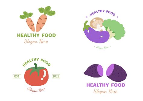 Hand drawn vegetables logo design 16595073 Vector Art at Vecteezy