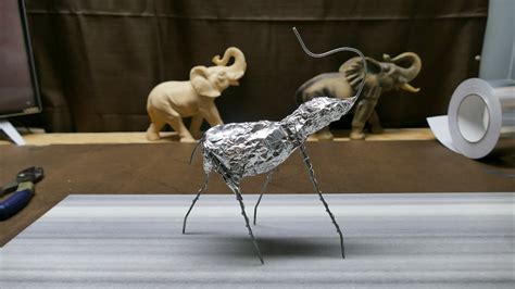 Sculpting an Elephant, part 2: Reinforcing Armature & Foil. - YouTube