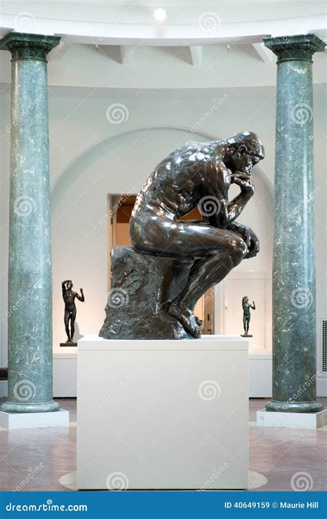 Rodin s Thinking Man editorial stock image. Image of gallery - 40649159