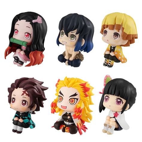 Set of 6 Figures, Tanjiro Nezuko Kyoujurou Anime Stuff Figures Toys, Fan Collections for Kids ...