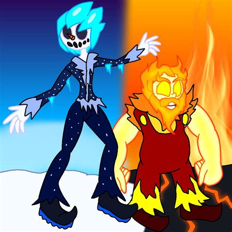 Snow Miser and Heat Miser (2022) by LoonyDraws96 on DeviantArt