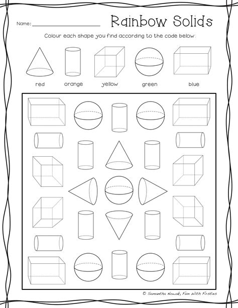 2d And 3d Shapes Worksheets