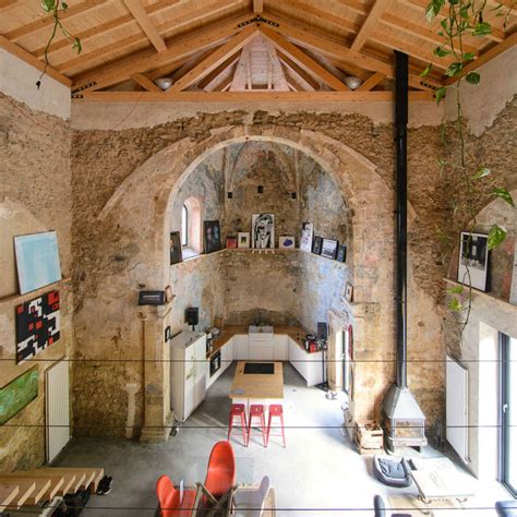 Historic Stone Church Turned Into a Functional Modern Home - Decoholic