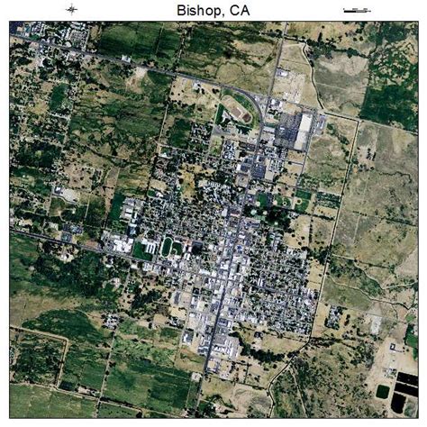 Aerial Photography Map of Bishop, CA California