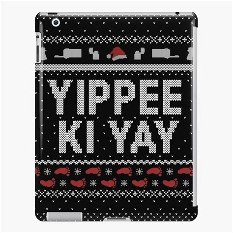 "Yippee Ki Yay Funny Christmas Movie Quotes" iPad Case & Skin for Sale by Alex-bubble | Redbubble