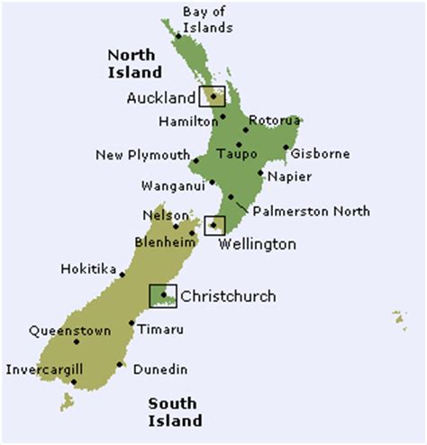 New Zealand Airports Map - ToursMaps.com