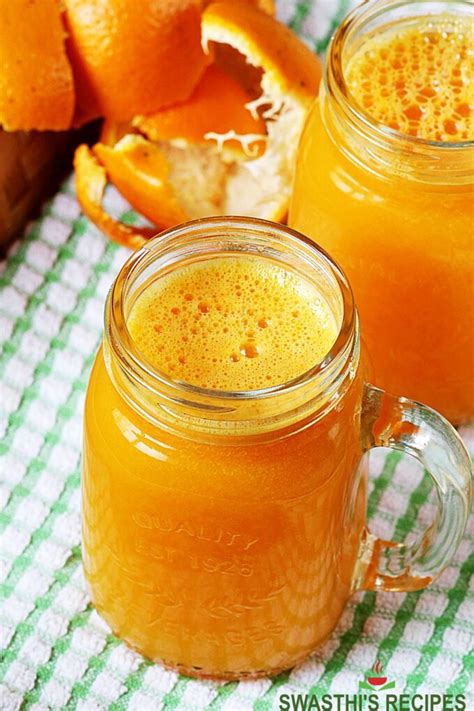 Orange Juice Recipe | 4 Methods - Swasthi's Recipes