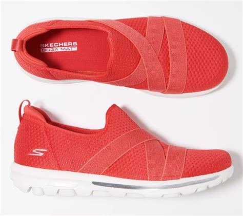 "As Is" Skechers GOwalk Classic Crossband Slip-On Shoes - QVC.com