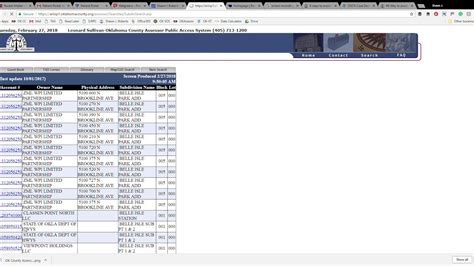 Oklahoma County Property Search Leonard Sullivan Assessor Google Chrome ...