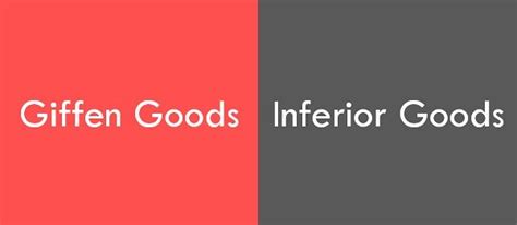 Difference Between Giffen Goods and Inferior Goods (with Comparison ...