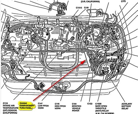 Where is location of the fuse box under the hood of a 1995 E350 ...