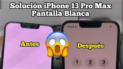 Solución Pantalla Blanca iPhone 13 Pro Max - YouTube