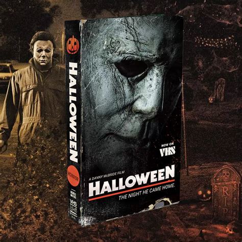 The Horrors of Halloween: HALLOWEEN (2018) VHS cover by ROTTEN RENTALS