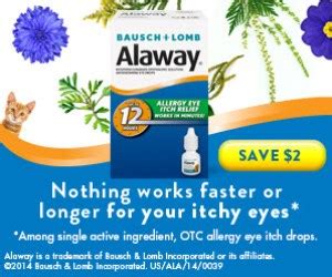 New Printable Coupon: $2.00 off Alaway Eye Drops