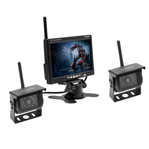 Wireless Vehicle Truck 2 Backup Cameras & Monitor Parking Assistance ...