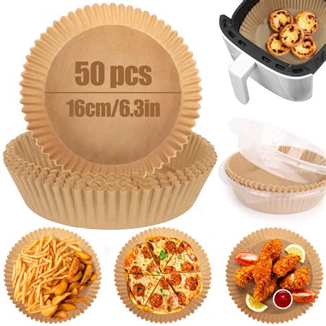 Buy 50PCs Air Fryer Disposable Paper Liners, Air Fryer Paper Plate, Cooking Paper ,Baking Paper ...