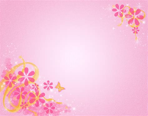 Pink floral frame PPT Backgrounds, Pink floral frame ppt photos, Pink ...