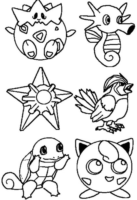 Pokemon Characters Coloring Pages : Bulk Color | Pokemon coloring pages ...