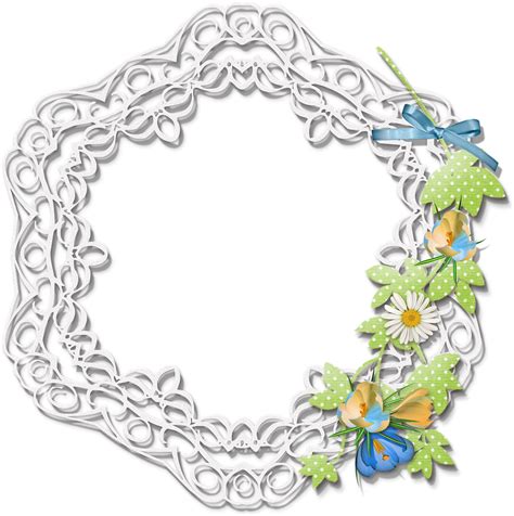Scrapbook Element Lace Embroidery Nature Side Scrapbook Side - Clip Art Library