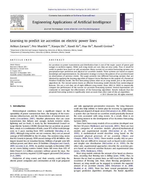 (PDF) Predicting Ice Accretion on Power Lines Using Machine Learning