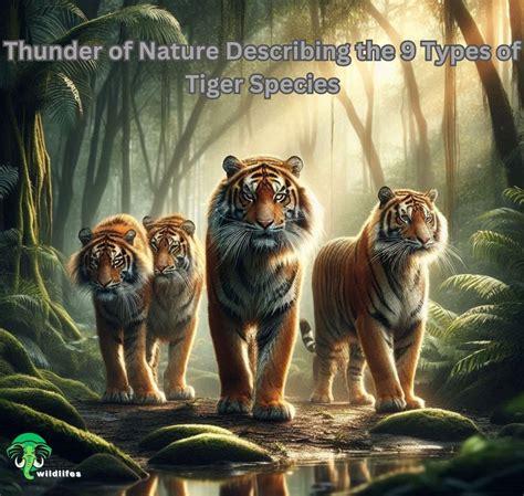 Thunder of Nature Describing the 9 Types of Tiger Species - Wildlifes