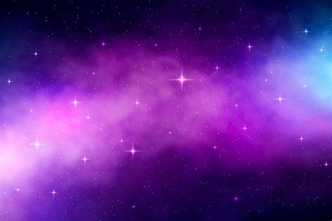 Premium Vector | Gradient galaxy with stars background