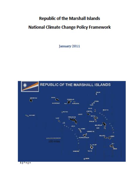 Republic of the Marshall Islands’ National Climate Change Policy ...