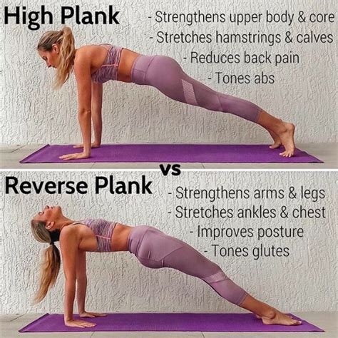 Strengthen Your Core with High Plank vs. Reverse Plank