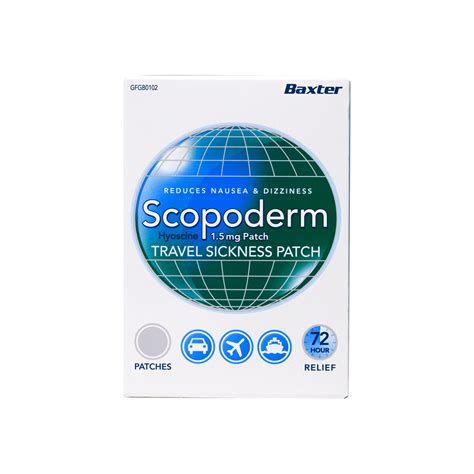 Scopoderm 1.5mg Patches | Be Well Hub