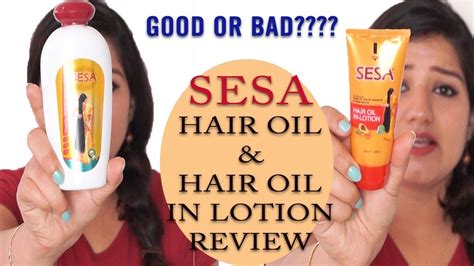 Sesa hair oil & hair oil in lotion review + how to use - YouTube