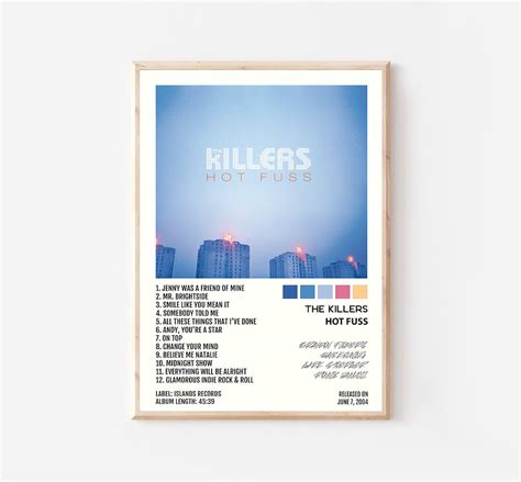 The Killers Hot Fuss Poster the Killers Album Cover Poster - Etsy