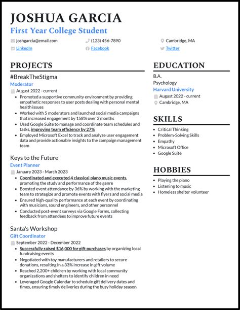 3 First Year College Student Resume Examples [& Templates]