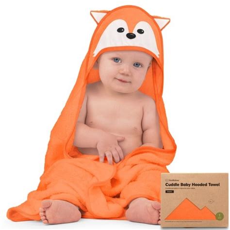 Keababies Cuddle Baby Hooded Towel, Organic Baby Bath Towel, Hooded ...