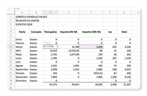 Excel crea fórmulas y funciones