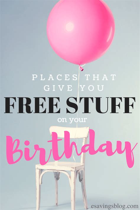 Places That Give You Free Stuff on Your Birthday - Esavingsblog