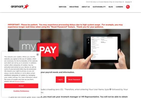 Aramark Mypay Login