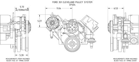 Ford 351C / 351M-400 Kit with Alternator | Concept One Pulleys