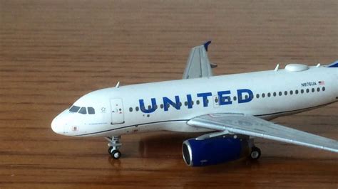 Gemini Jets 1:400 United Airlines Airbus a319 "New Livery" Unboxing and ...