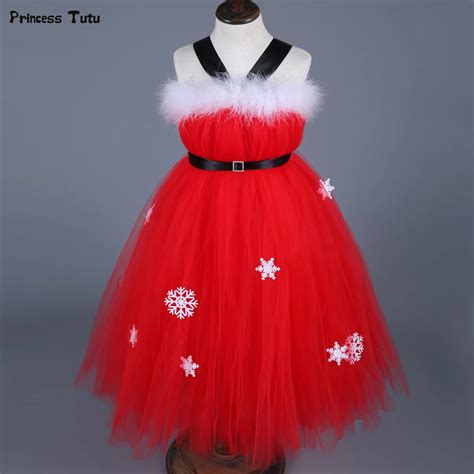 Children Christmas Dresses for Girls New Year Clothes Kids Baby Girls Xmas Party Tutu Dress ...