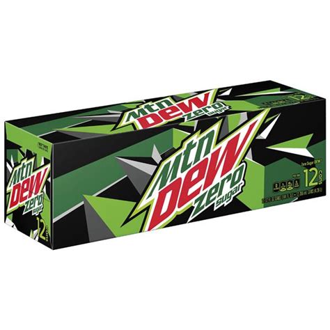 Mtn Dew Zero Sugar Zero Calorie Dew 12Pk | Hy-Vee Aisles Online Grocery ...