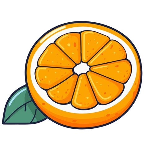 slice orange cartoon 24912334 PNG