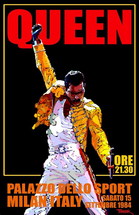 Queen 1984 Tour Poster in 2021 | Queen poster, Vintage concert posters, Band posters