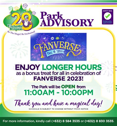 Enjoy MORE HOURS this DECEMBER 17,... - Enchanted Kingdom