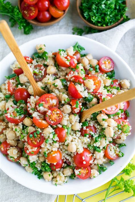 23 Quinoa Salad Recipes - Wholesome Living Tips High Protein Vegan Recipes, Quinoa Salad Recipes ...