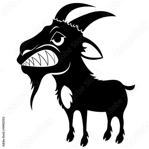 Angry Goat Stock Vector | Adobe Stock