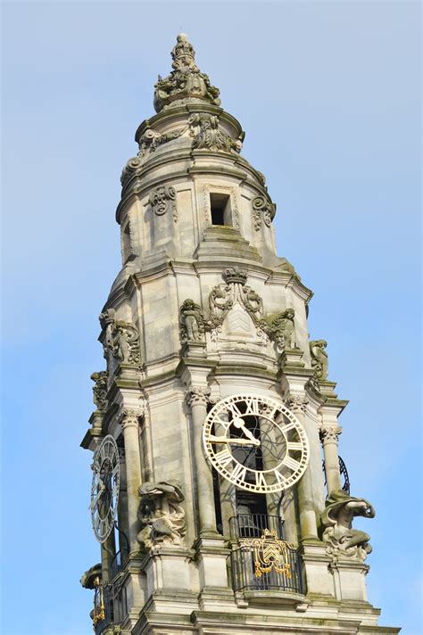 Cardiff City Hall Clock Tower in Wales, UK United Kingdom,… | Flickr